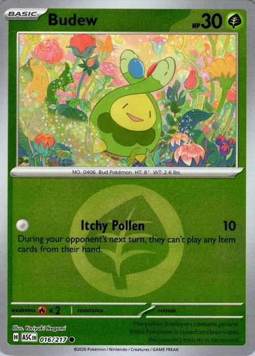 Ascended Heroes Budew #016/217 Reverse Holo